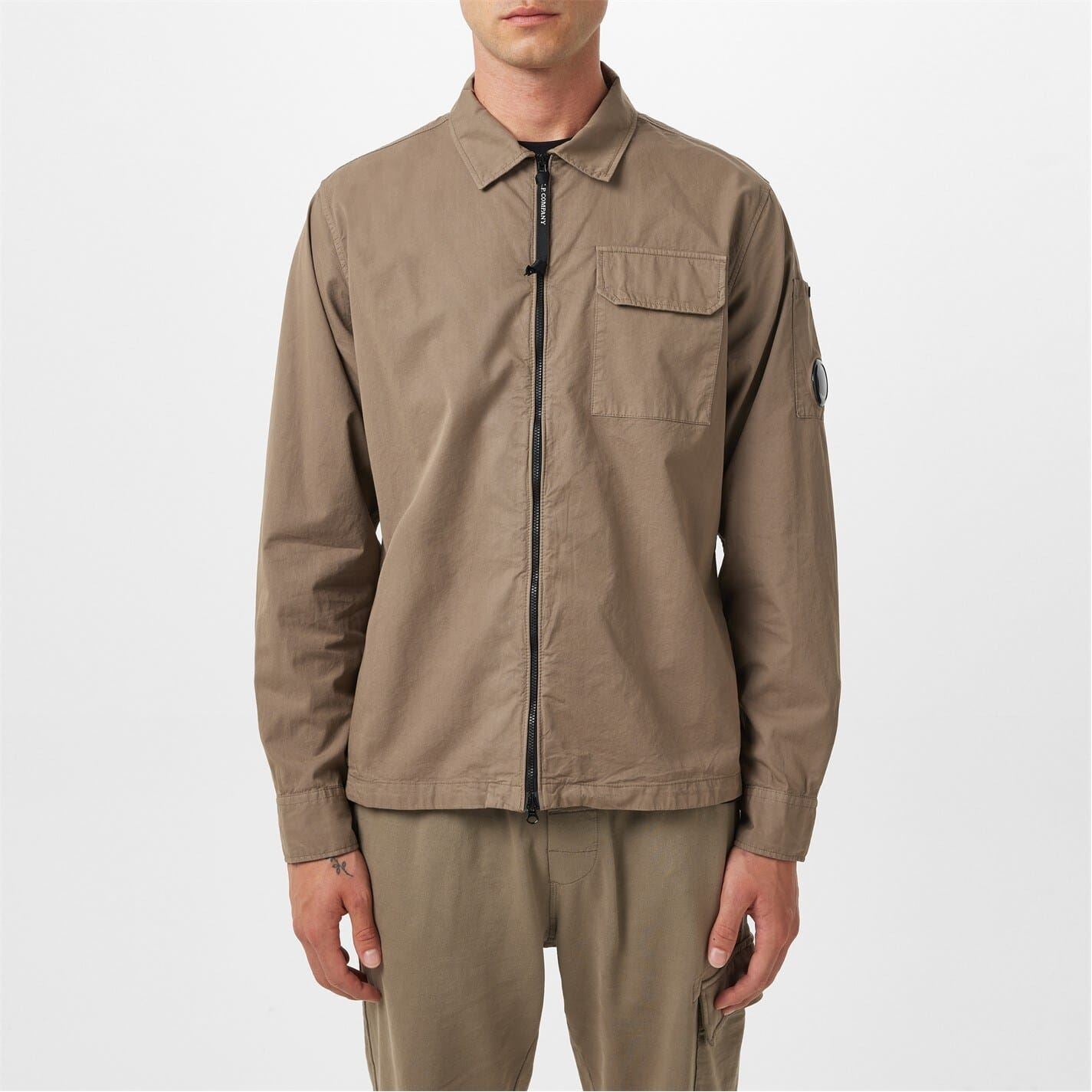 C.P. Company Mens Gabardine Lens Overshirt