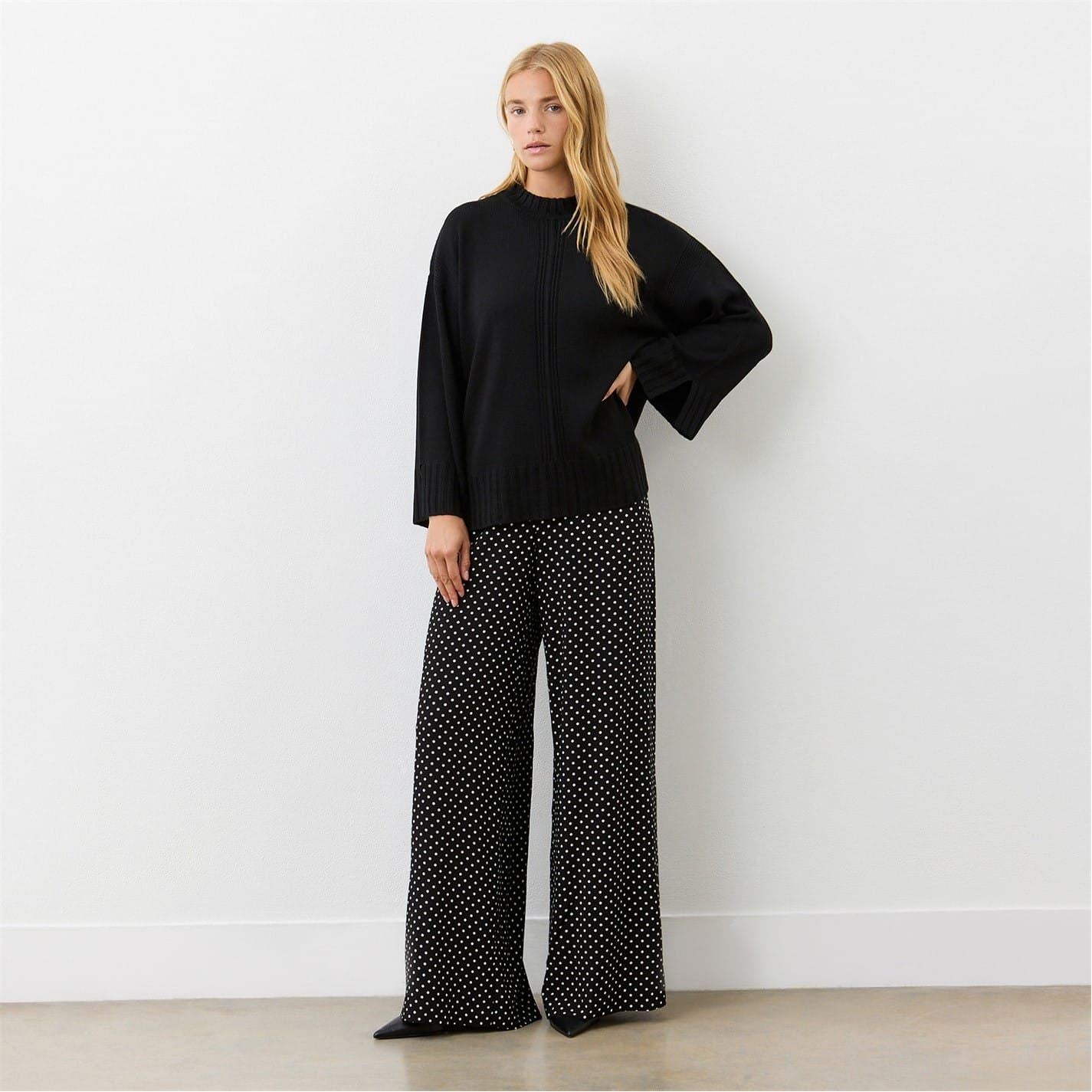 Finery Mock Neck Relaxed Fit Sweater