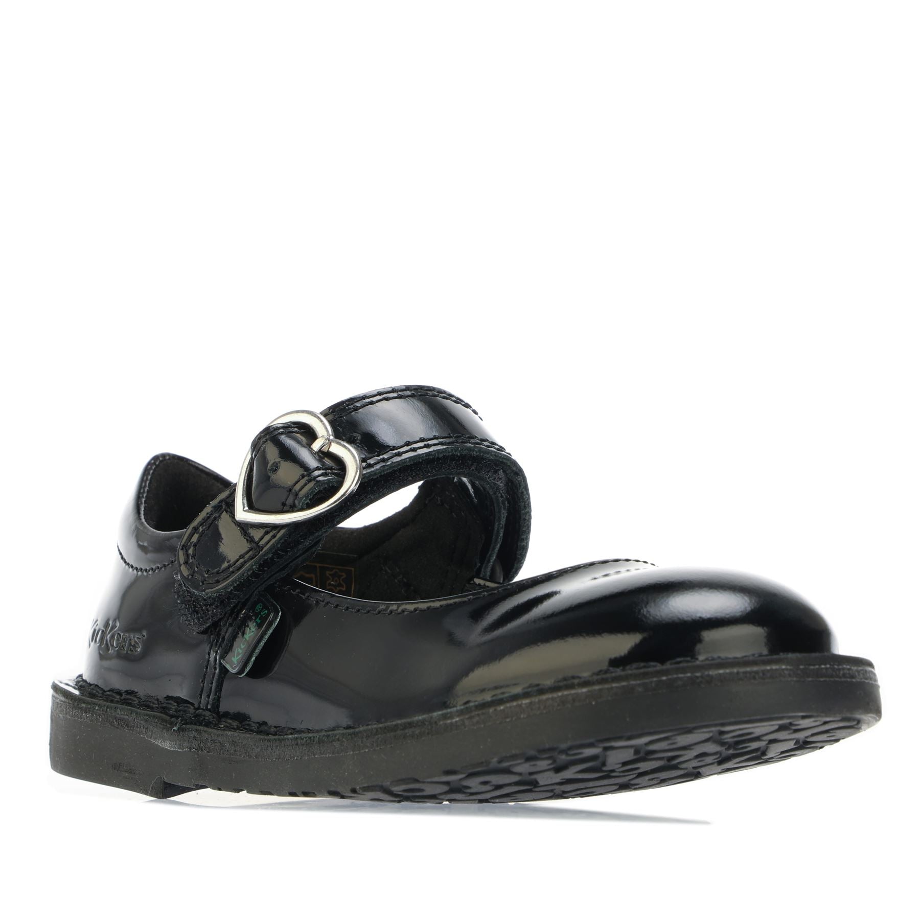 Kickers Infant Girls Adlar Heart Patent Shoe