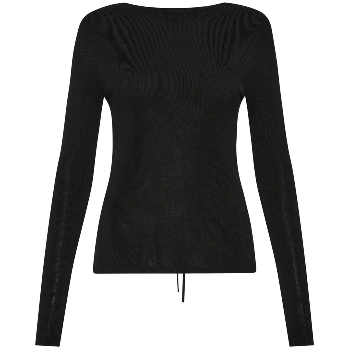 St. Agni Rouleau Tie Reversible Knit Top