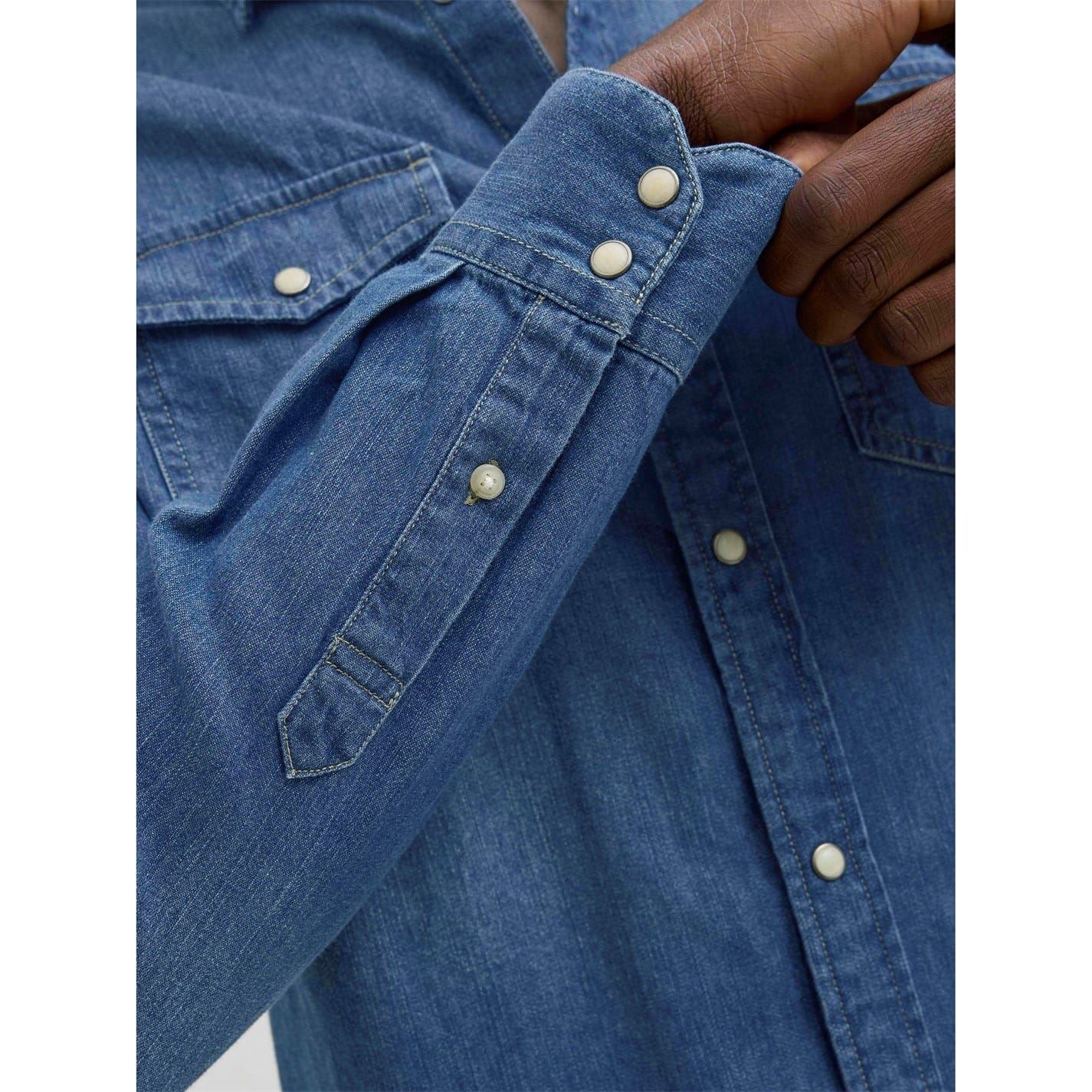 Jack and Jones Sheridan Collared Neck Long Sleeve Shirt