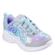 Skechers Light Up Butterfly Pattern Lace-Up Trainers