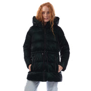 DKNY Zip Front Drawcord Puffer Jacket