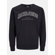 Jack and Jones Varsity Crew Neck Ribbed Collar Long Sleeve Sweatshirt