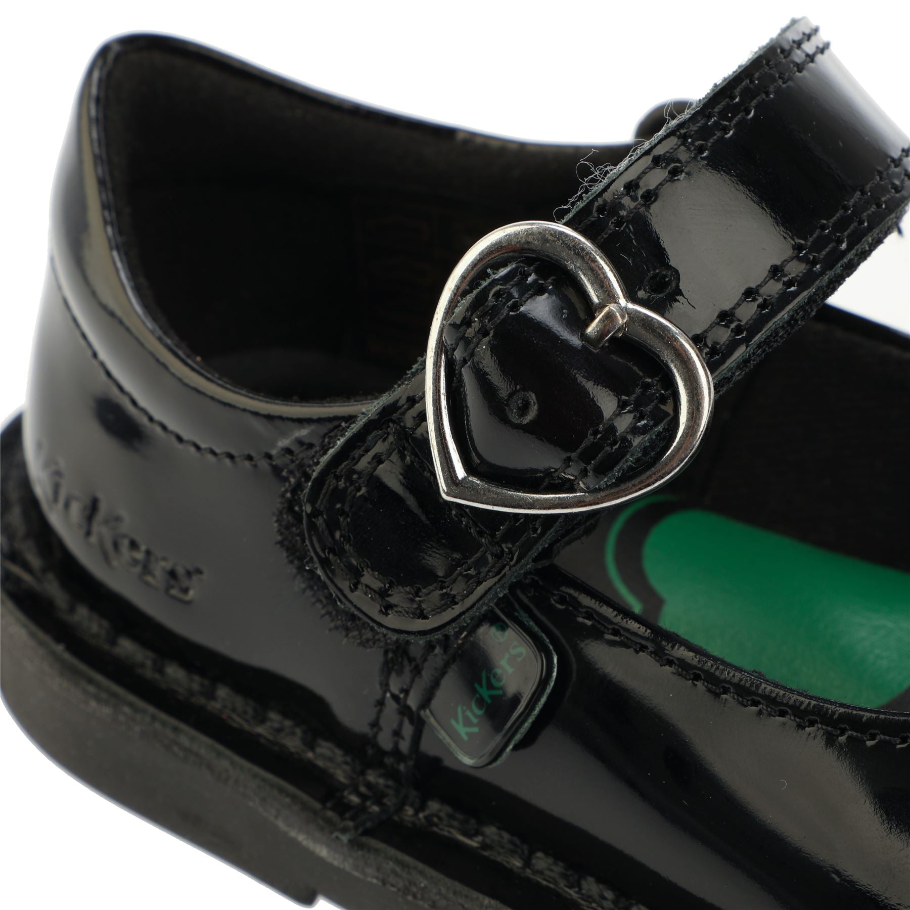 Kickers Infant Girls Adlar Heart Patent Shoe