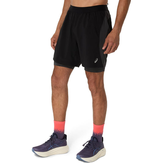 Asics Mens 2 N 1 7in Short Running