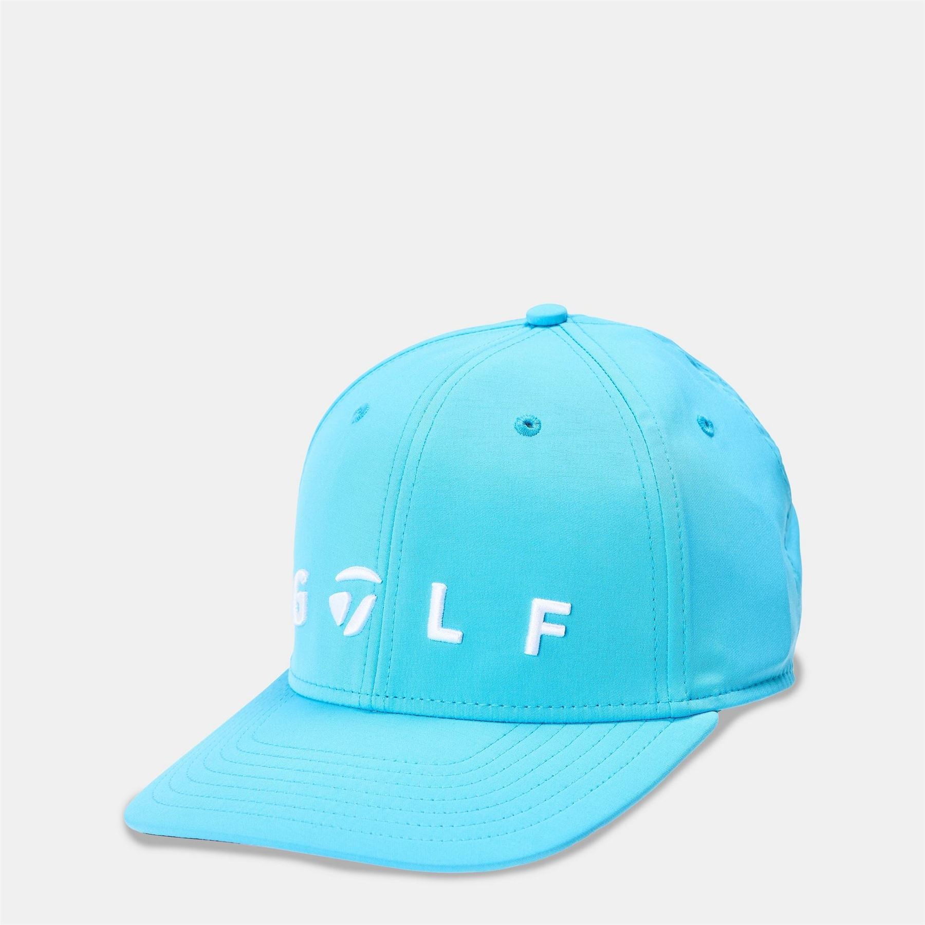 TaylorMade Logo Print Lettering Pre Curved Brim Baseball Cap