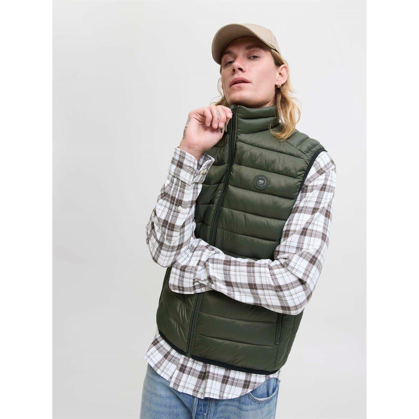 Jack and Jones Mens Puffer Gilet