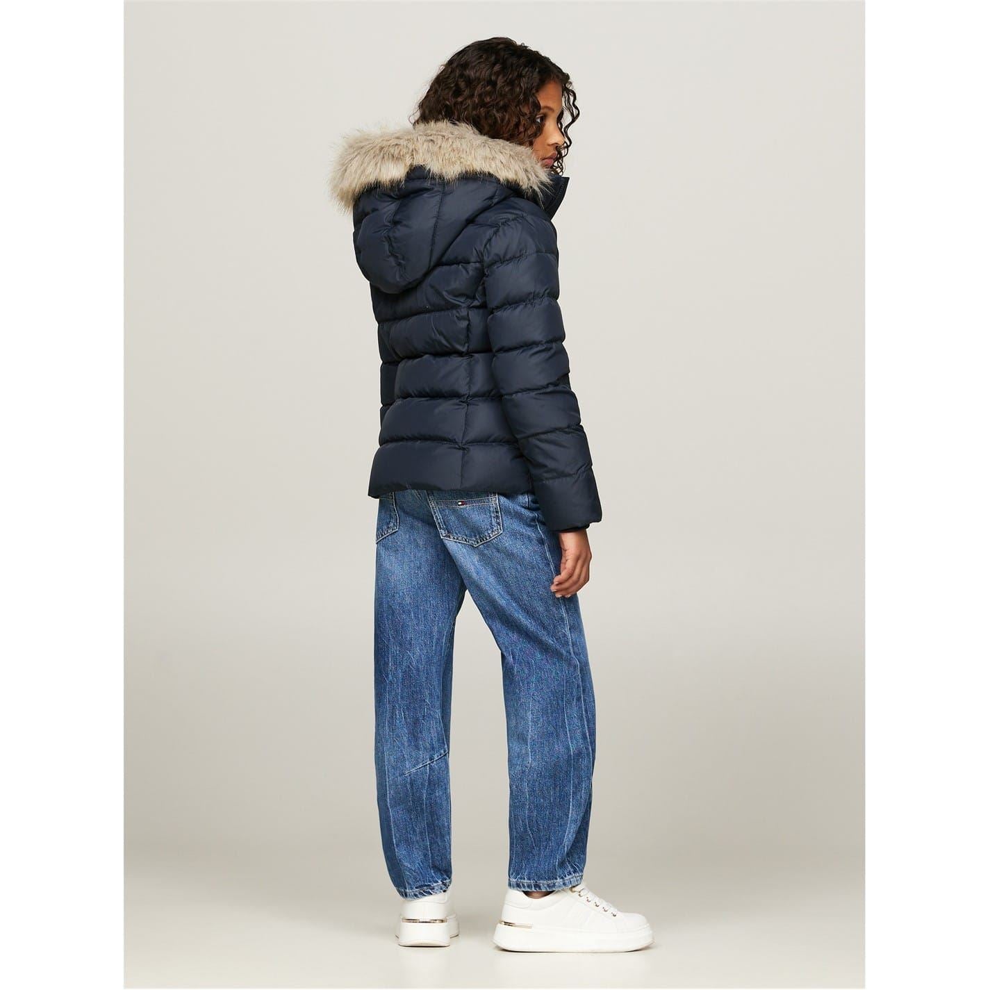 Tommy Hilfiger Fur Hood Puffer Jacket