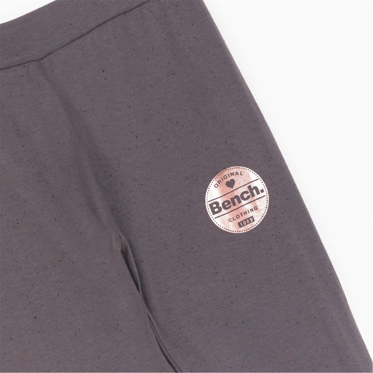 Bench Girls Pack Of 2 Marl Pink Charocal Leggings