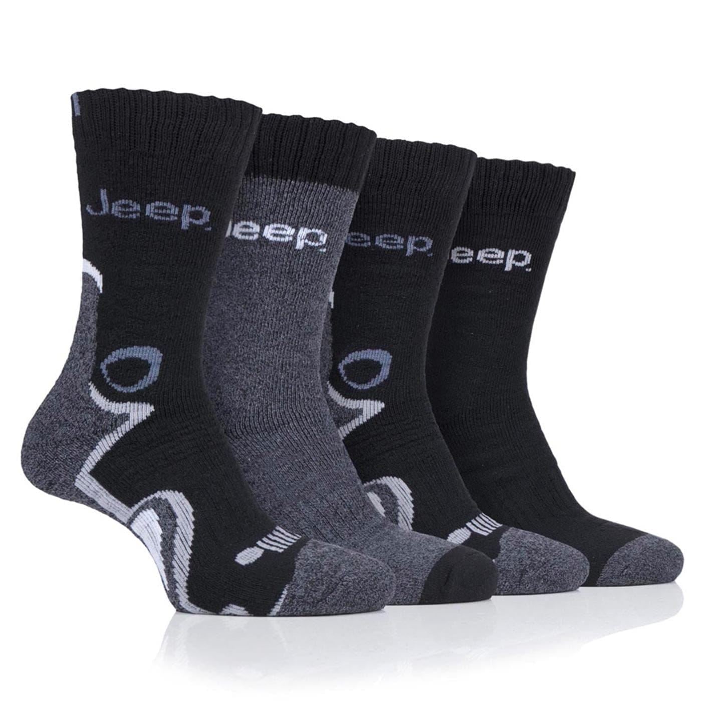 Jeep Mens 4 Pack Performance Boot Socks
