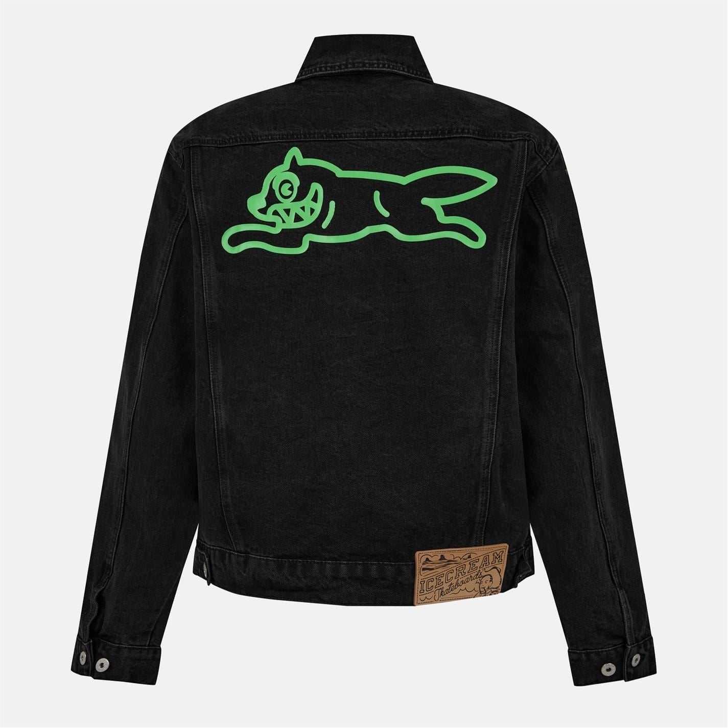 Icecream Runn Dog Graphic Denim Jacket