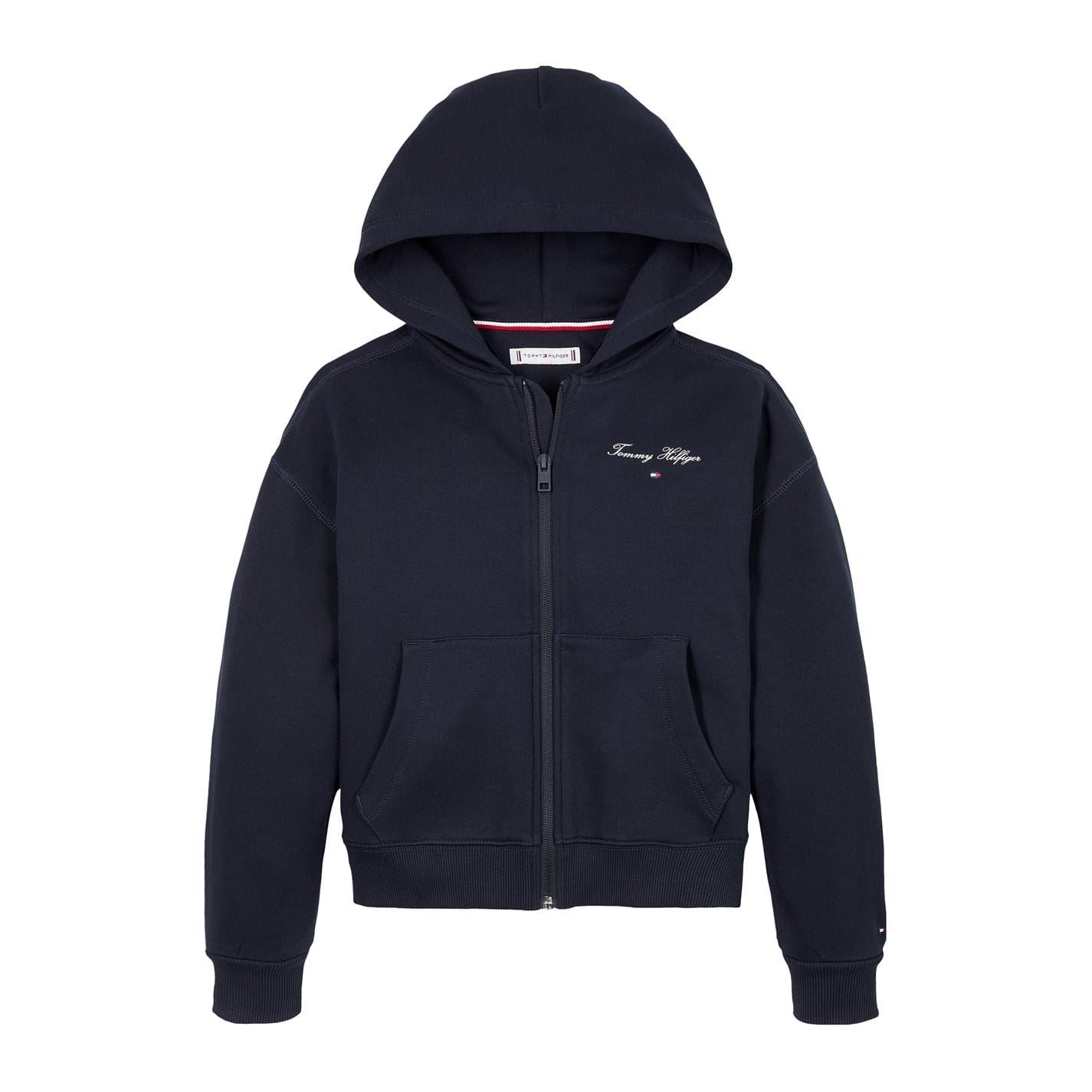 Tommy Hilfiger Hooded Ribbed Cuff Sweat Jacket