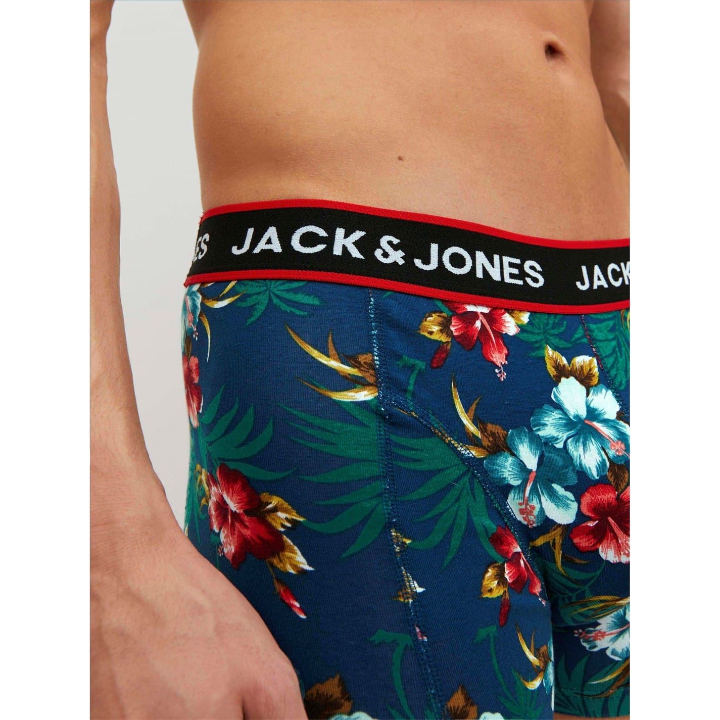 Jack and Jones Floral Patterned 3 Pack Trunck