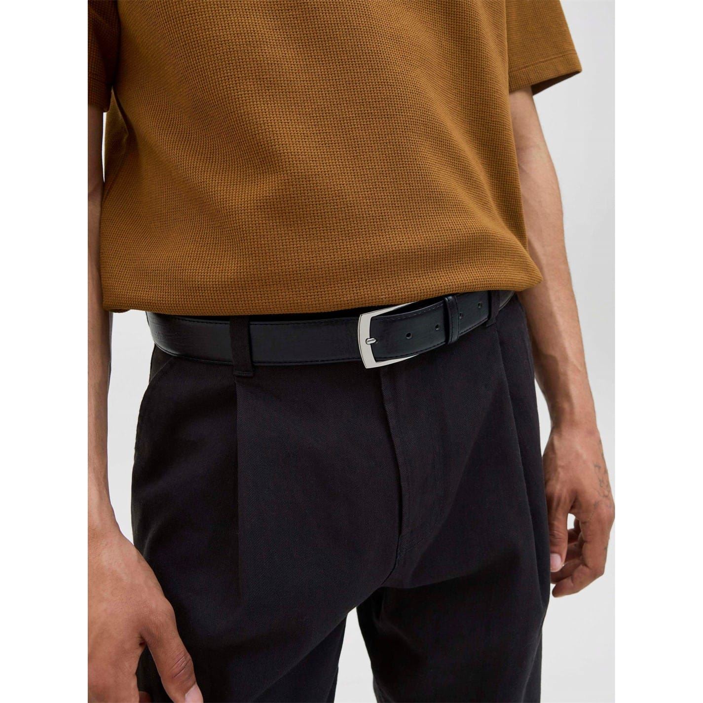 Jack and Jones Leather Pin Buckle Dress Belt