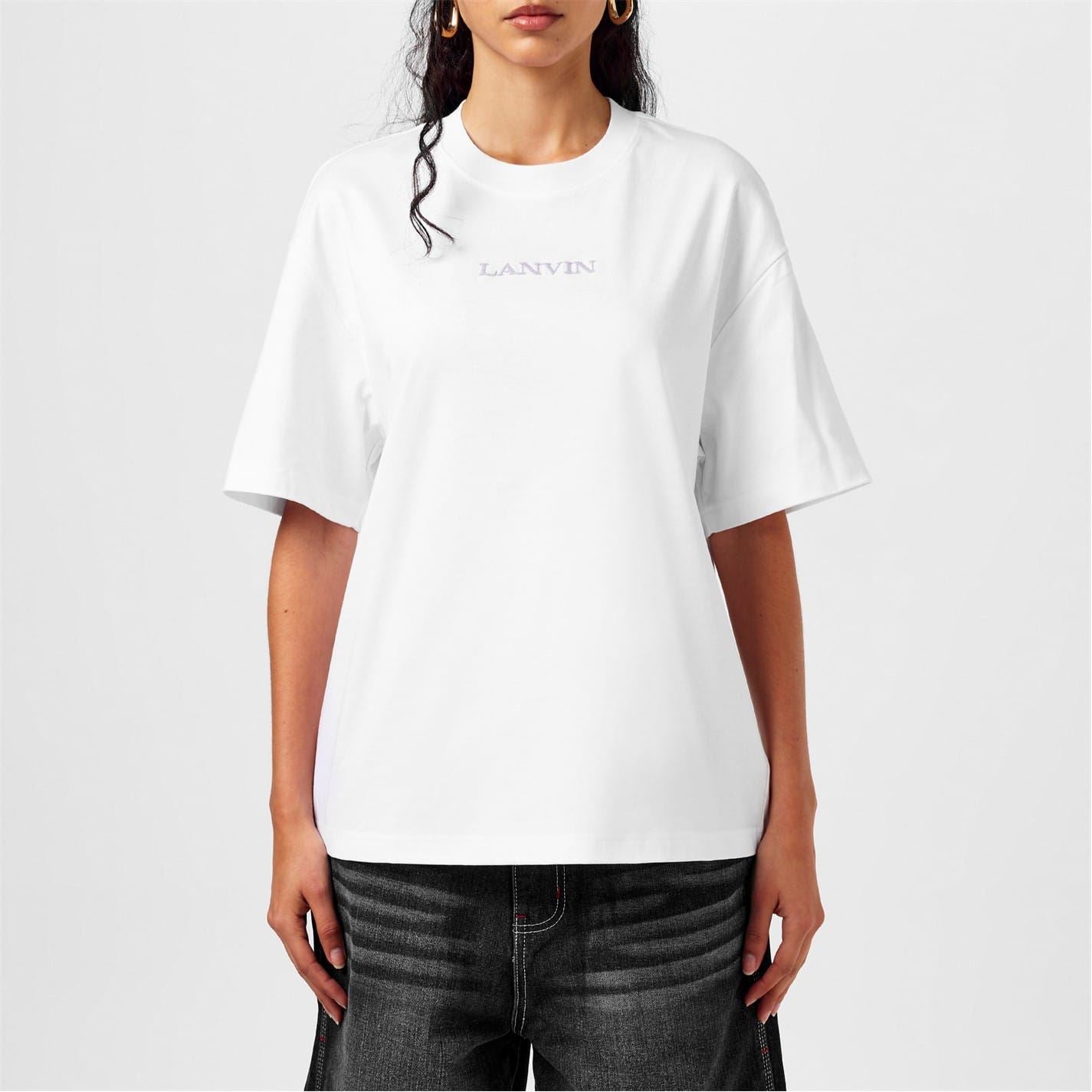 Lanvin Logo Regular Fit Crew Neck T-Shirt