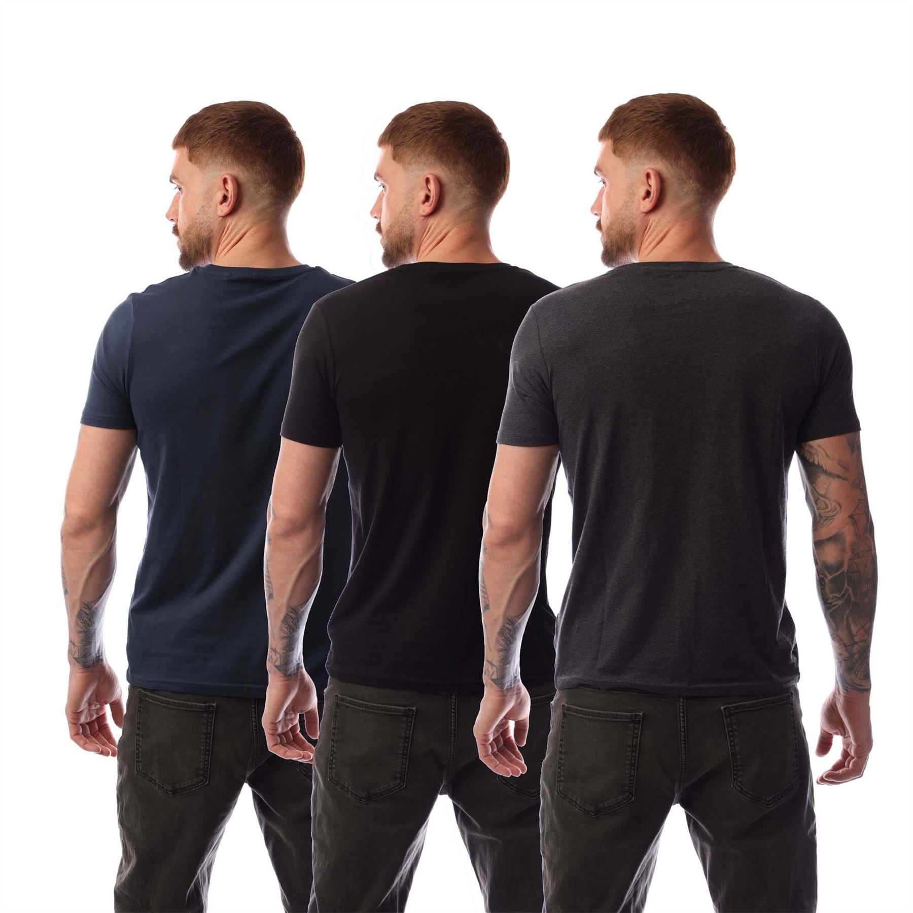 Bench Mens Platten 3 Pack T-Shirts