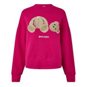 Palm Angels Bear Graphic Relaxed Fit Crew Neck Sweater