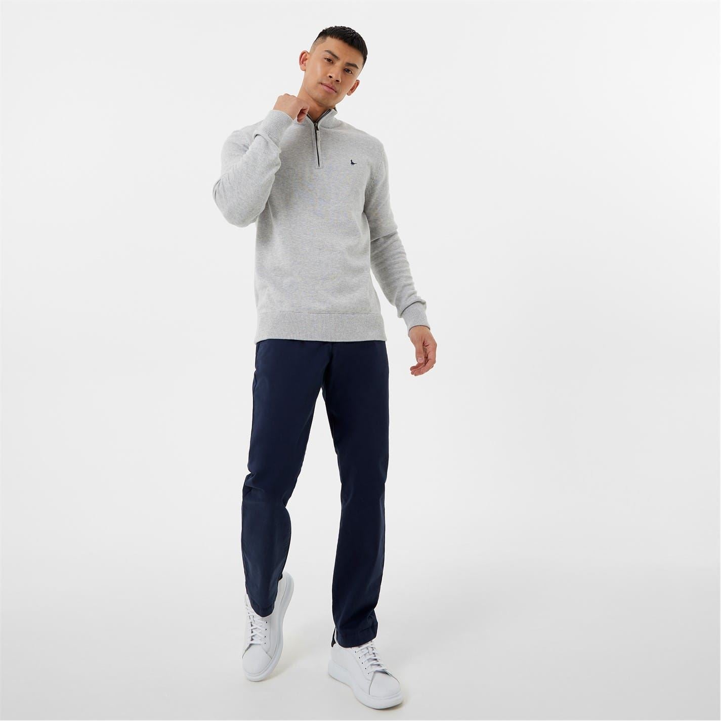 Jack Wills Mens Funnel Neck Half Zip Jumper