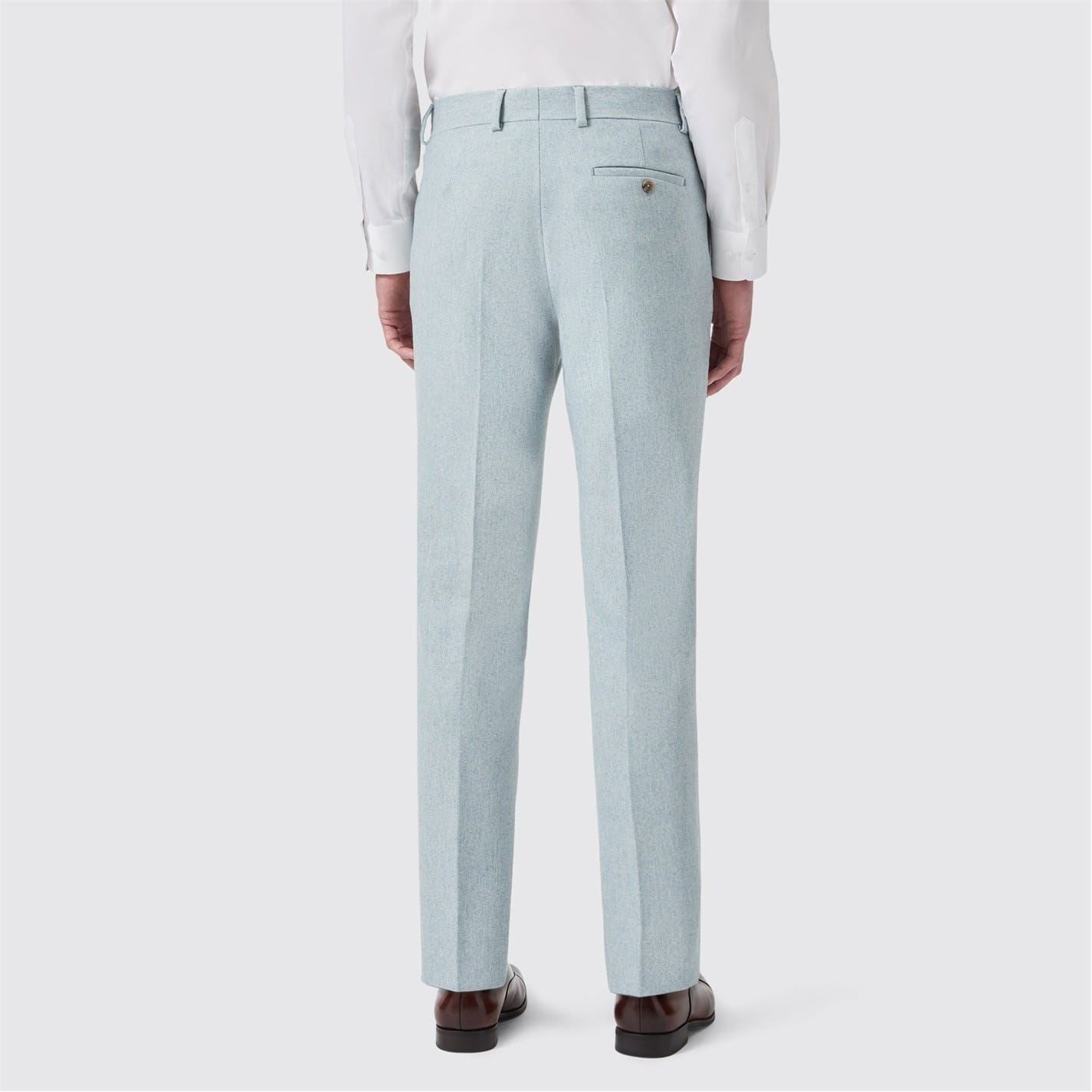 Without Prejudice Mens Archer Slim Fit Donegal Trousers