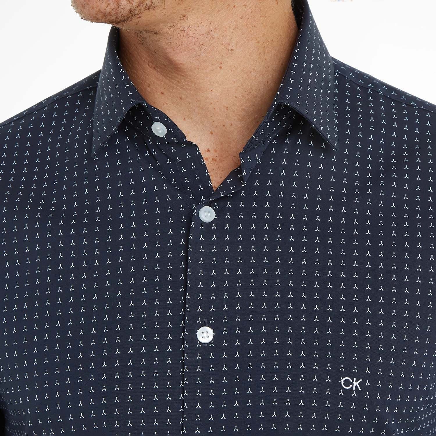 Calvin Klein Micro Print Poplin Shirt