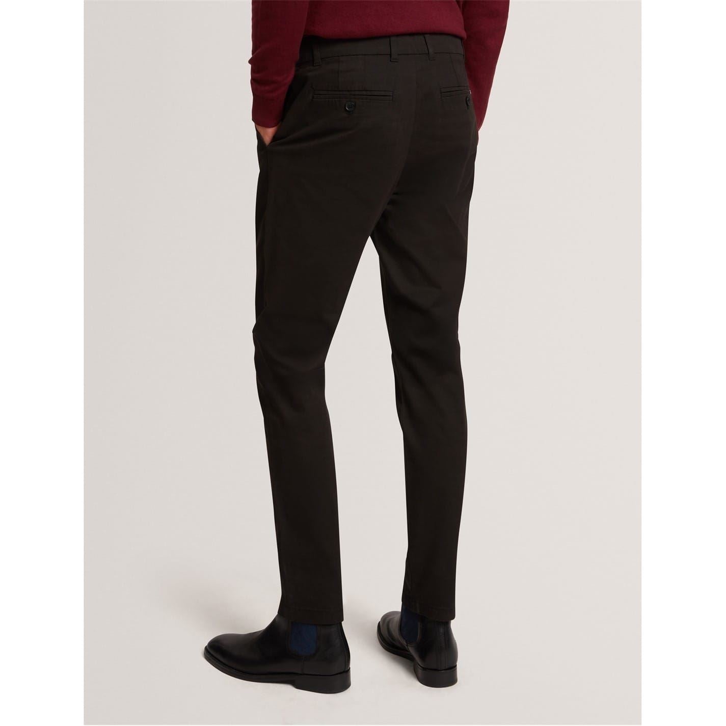 Ted Baker Solid Patterned Slim Chinos