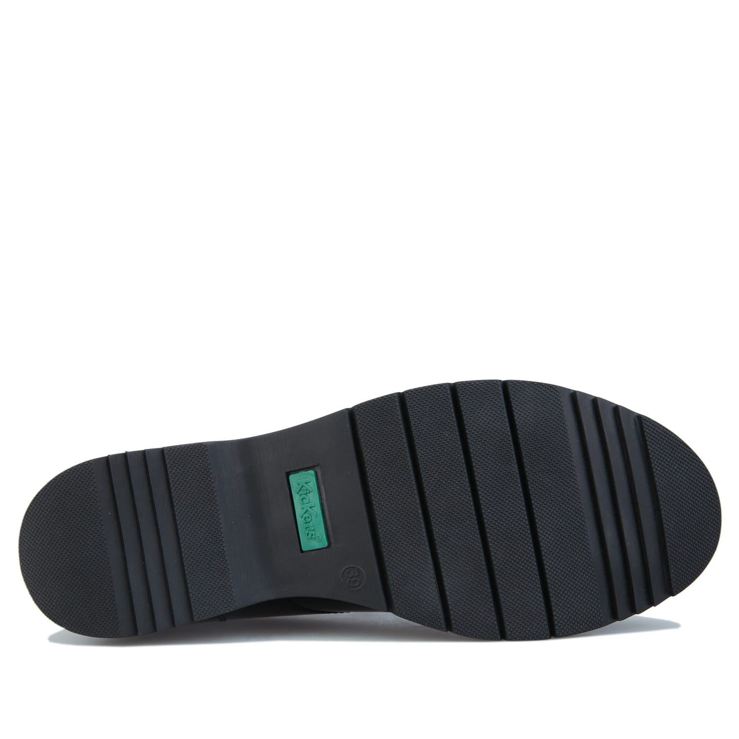 Kickers Womens Finley Lace Up Patent Shoes