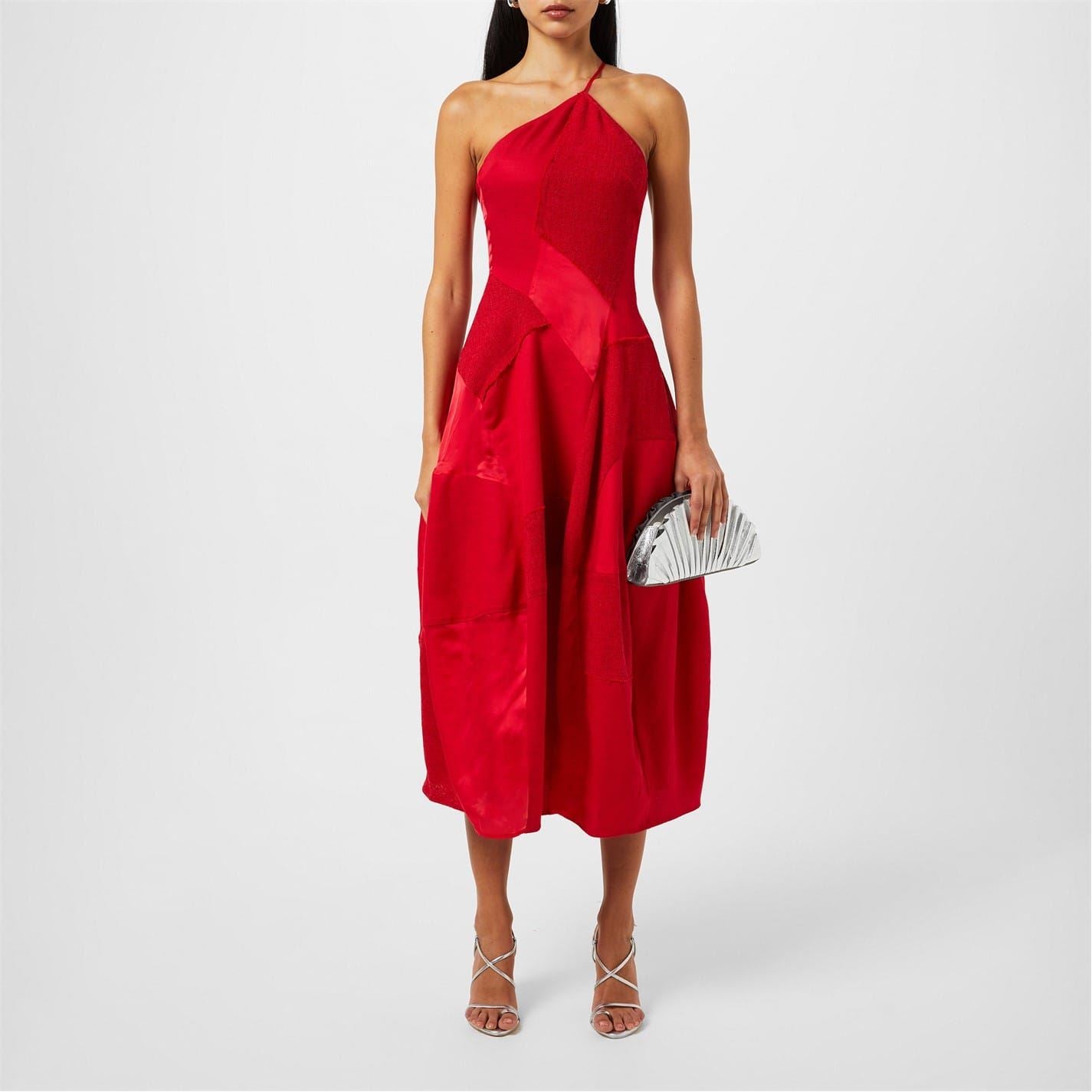 Cult Gaia Cienna One Shoulder Midi A-Line Dress