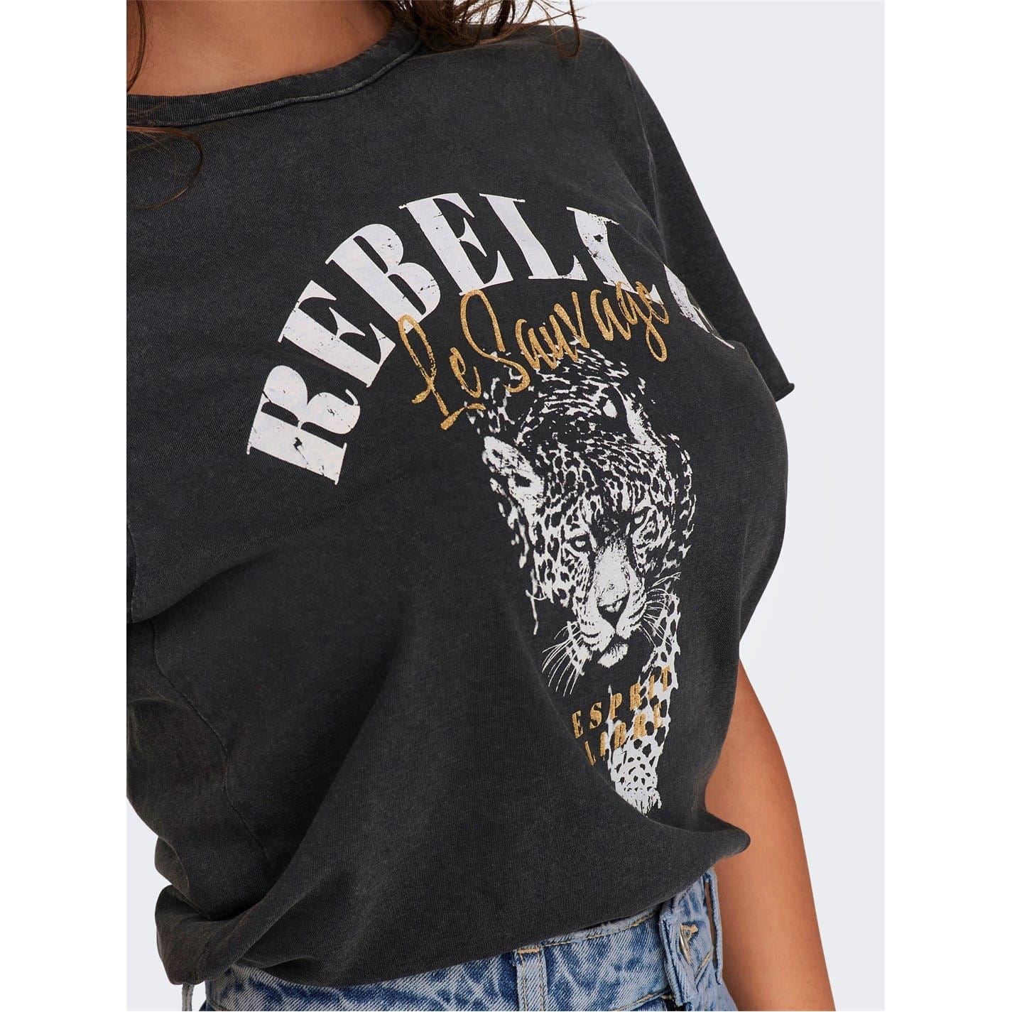 Only Lucy Regular Fit Crew Neck T-Shirt