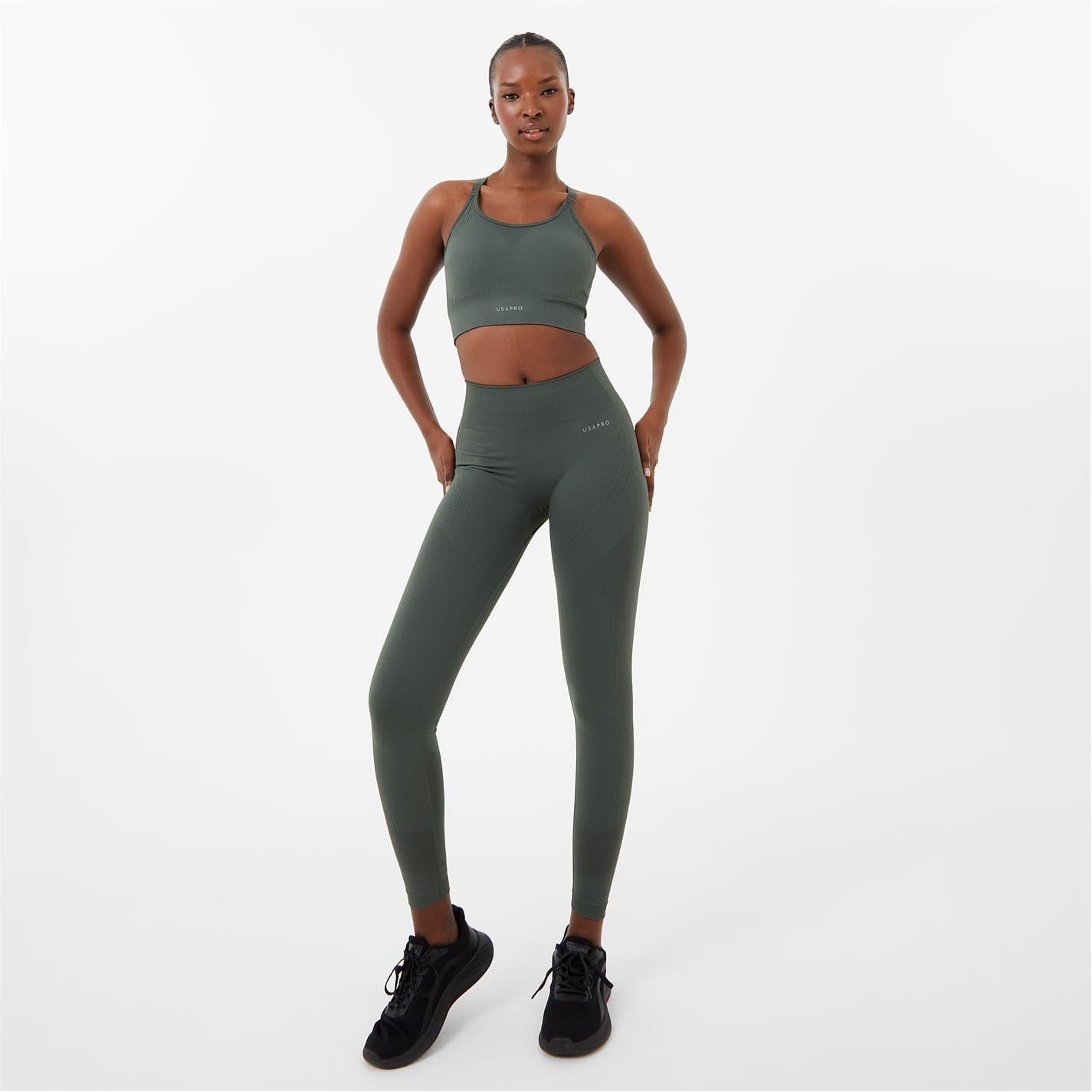 USA Pro Seamless Adjustable Sports Bra