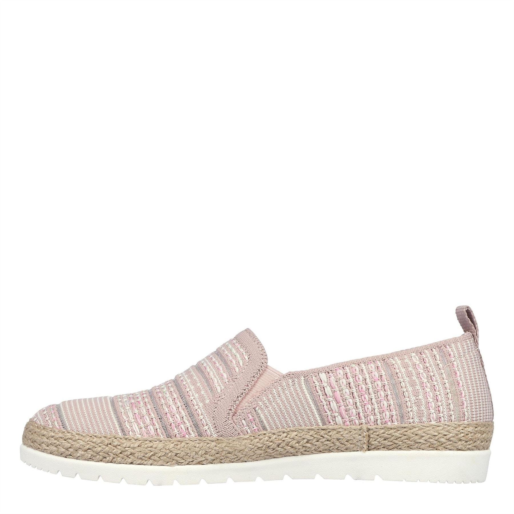 Skechers Womens Woven Twin Gore Slip On Espadrilles