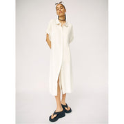 Object Tiana Collared Neck Midi Shirtdress
