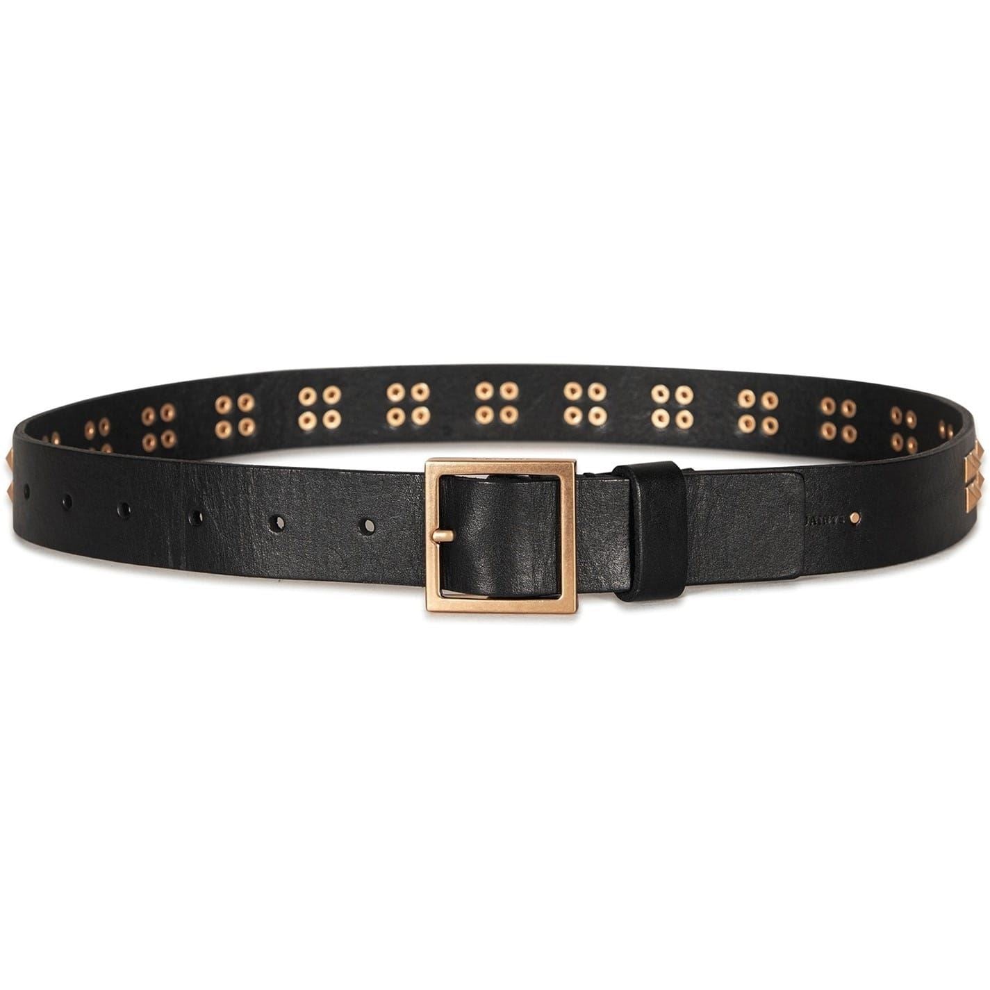 AllSaints 18mm Pyramid Stud Leather Belt