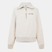 Tommy Hilfiger Script Embroidered Zip Neck Raglan Sweatshirt