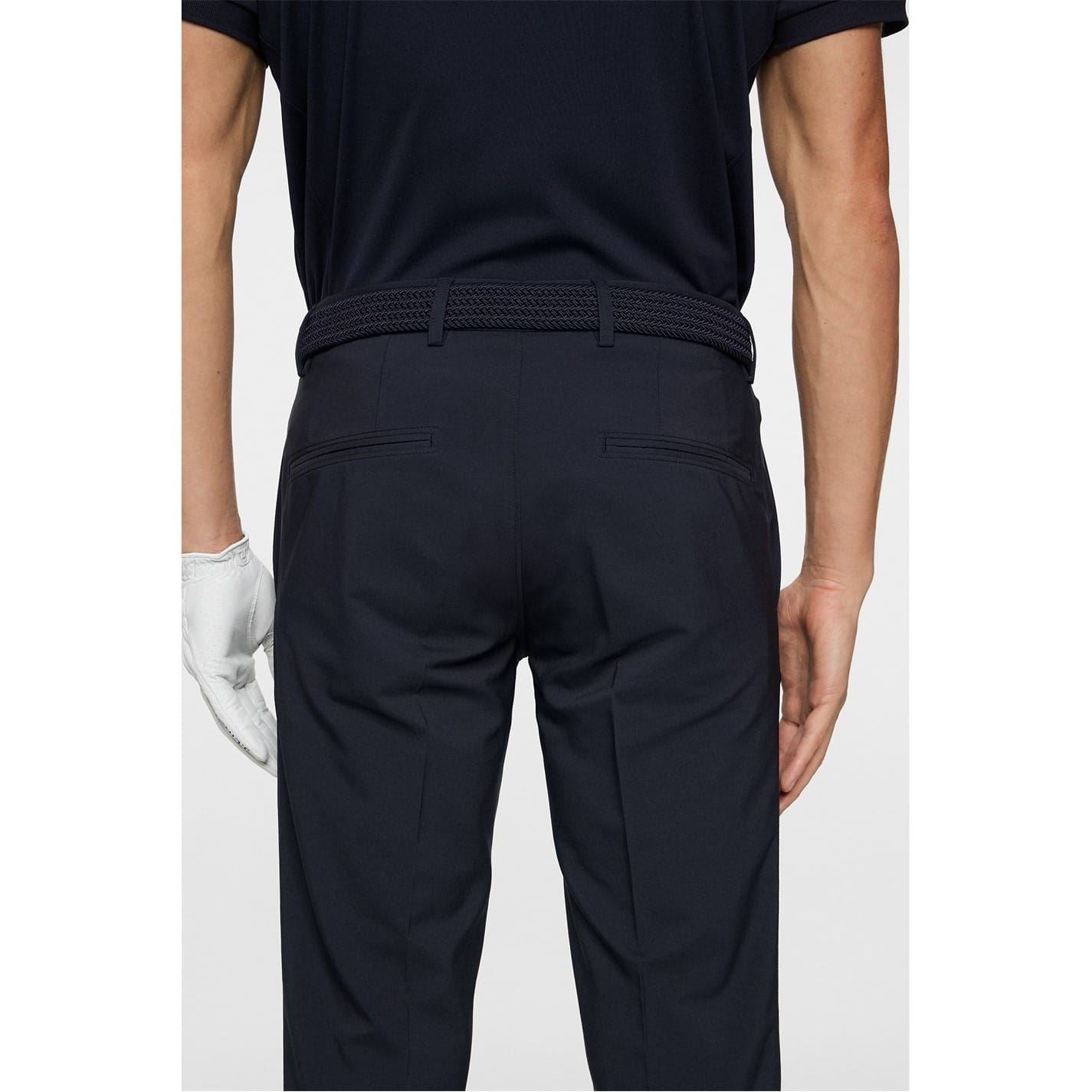 J Lindeberg Golf Elof Solid Patterned Slim Straight Trousers