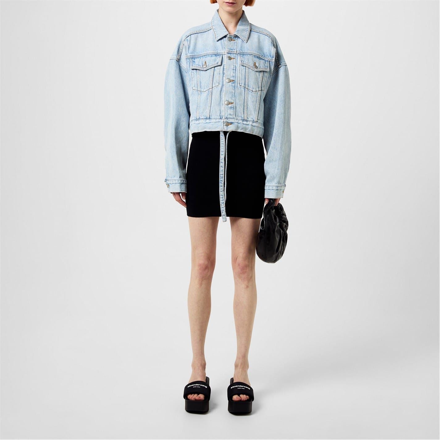 Alexander Wang Short Oversize Fit Trucker Jacket