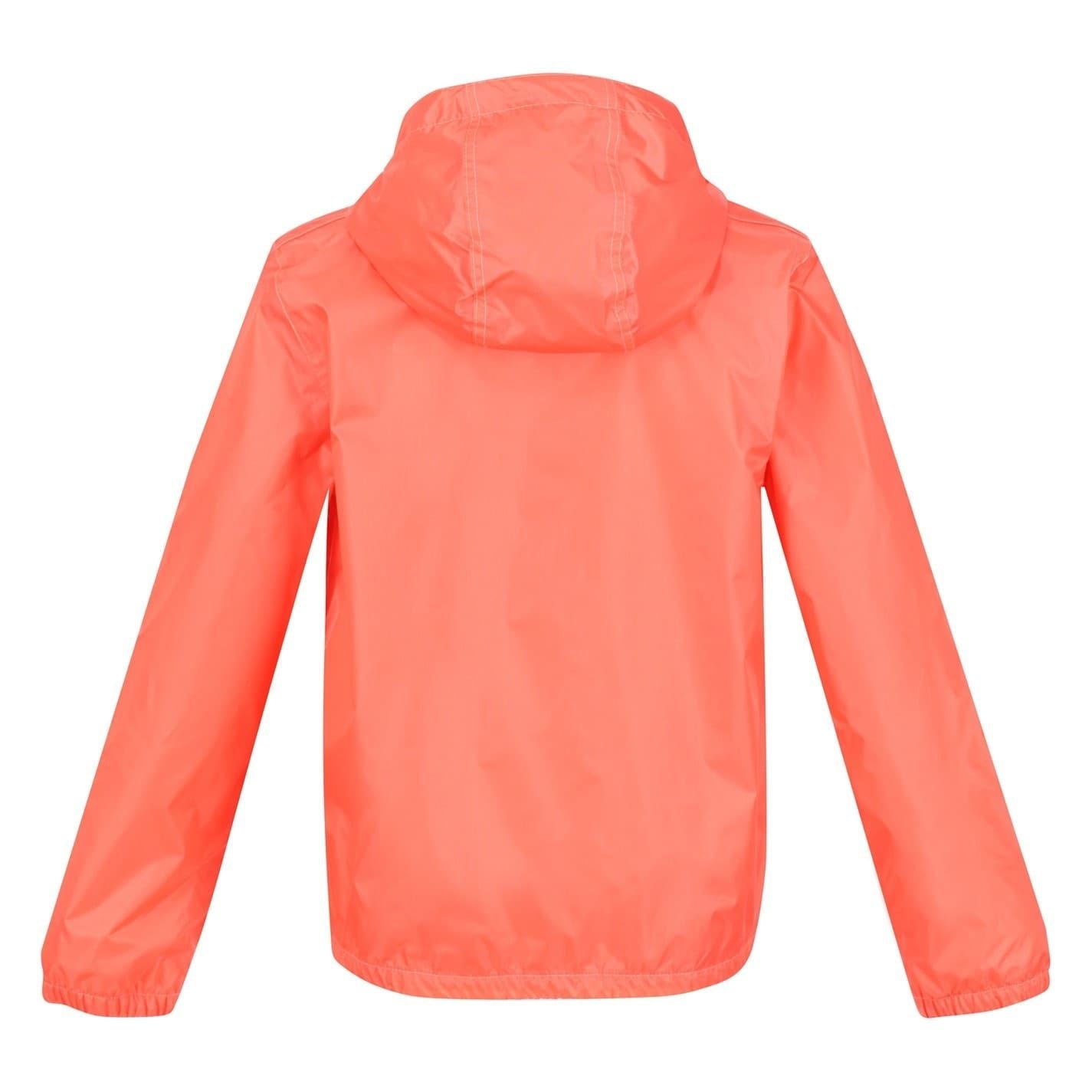 Regatta Catkin Hooded Double Zipped Pocket Rain Jacket