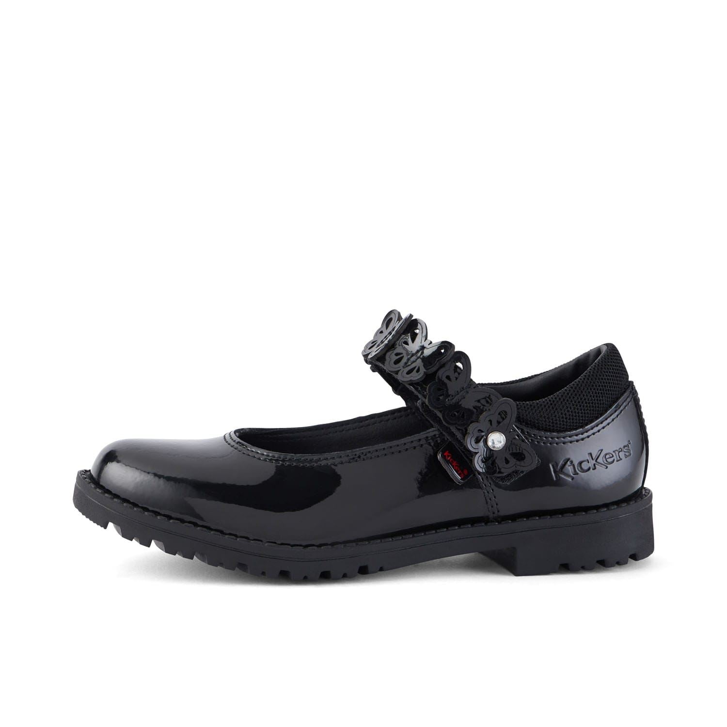 Kickers Kids Lachly Butterfly Patent Shoes