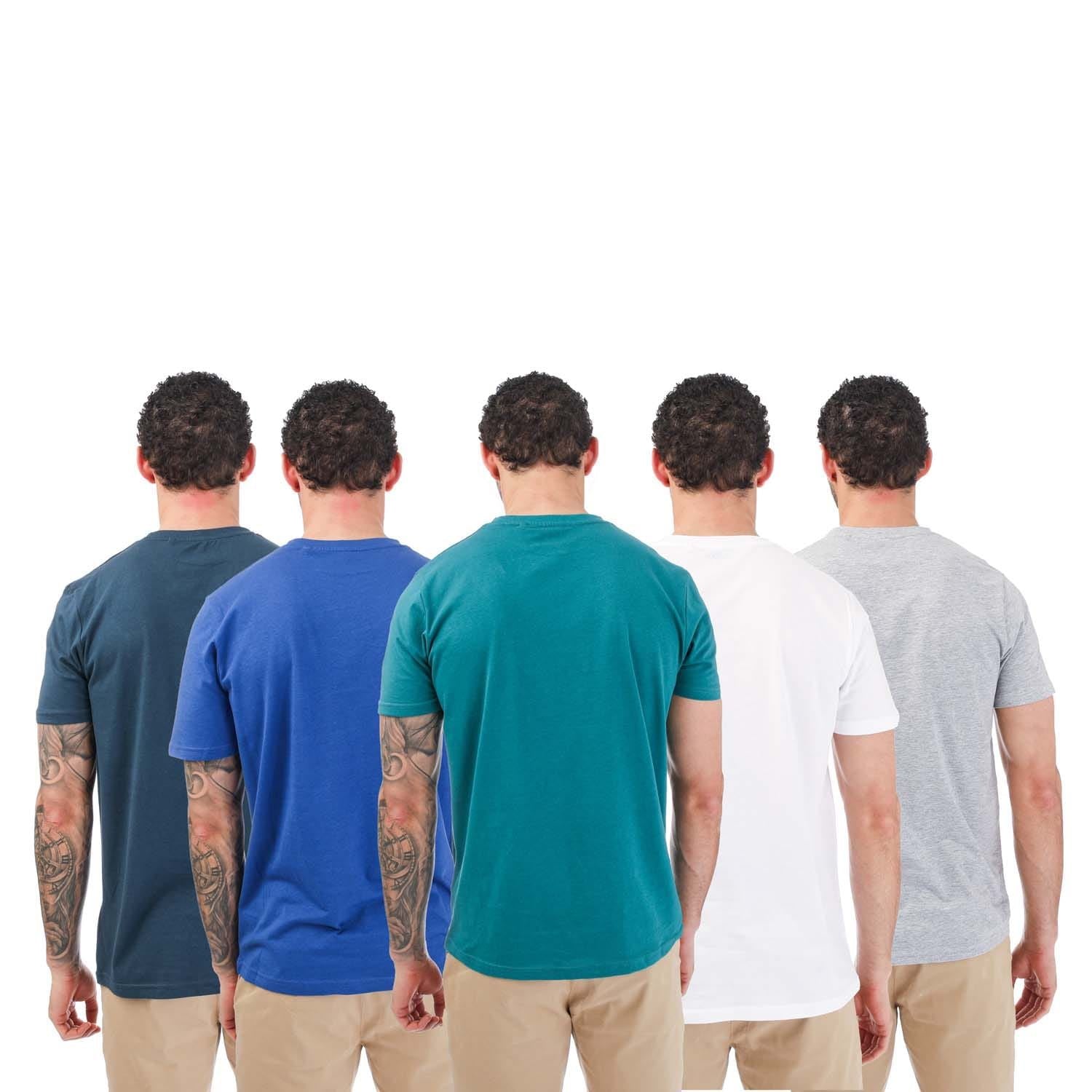 Farah Mens Relba 5 Pack T-Shirts