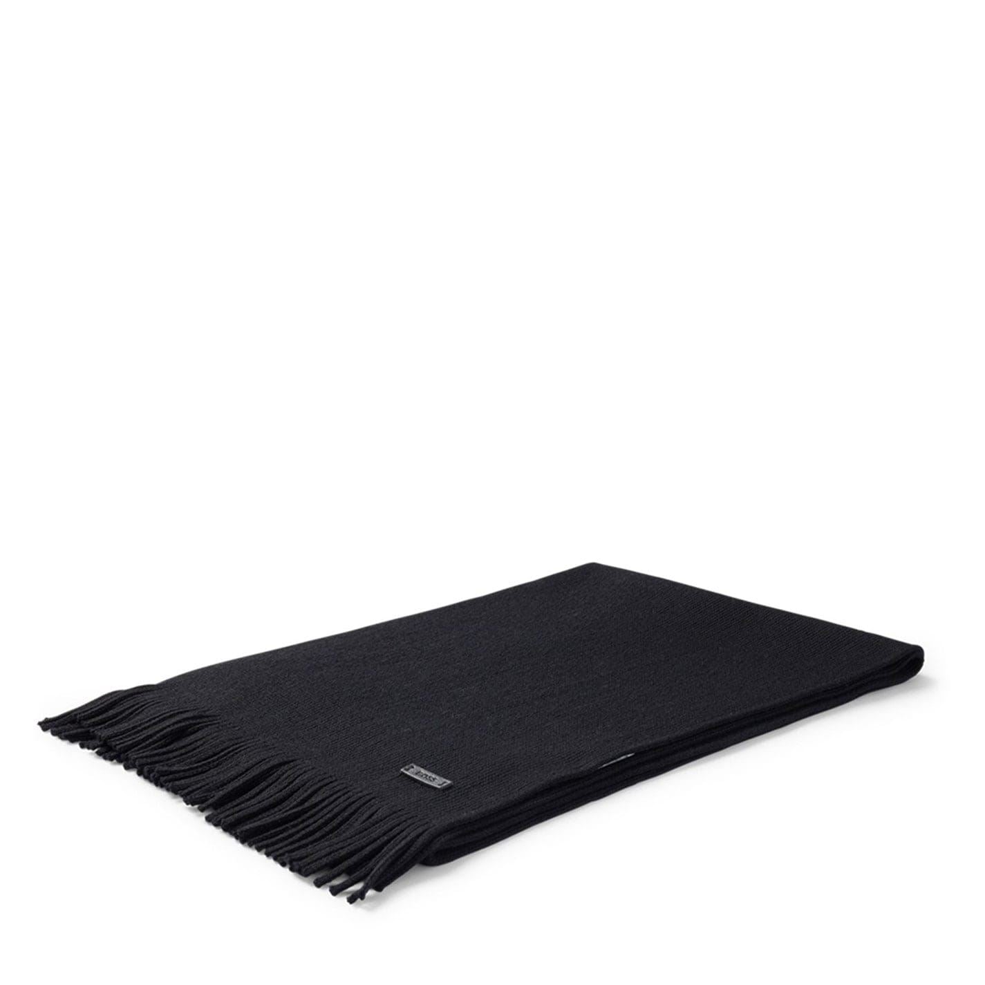 Boss Solid Oblong Scarf with Patch