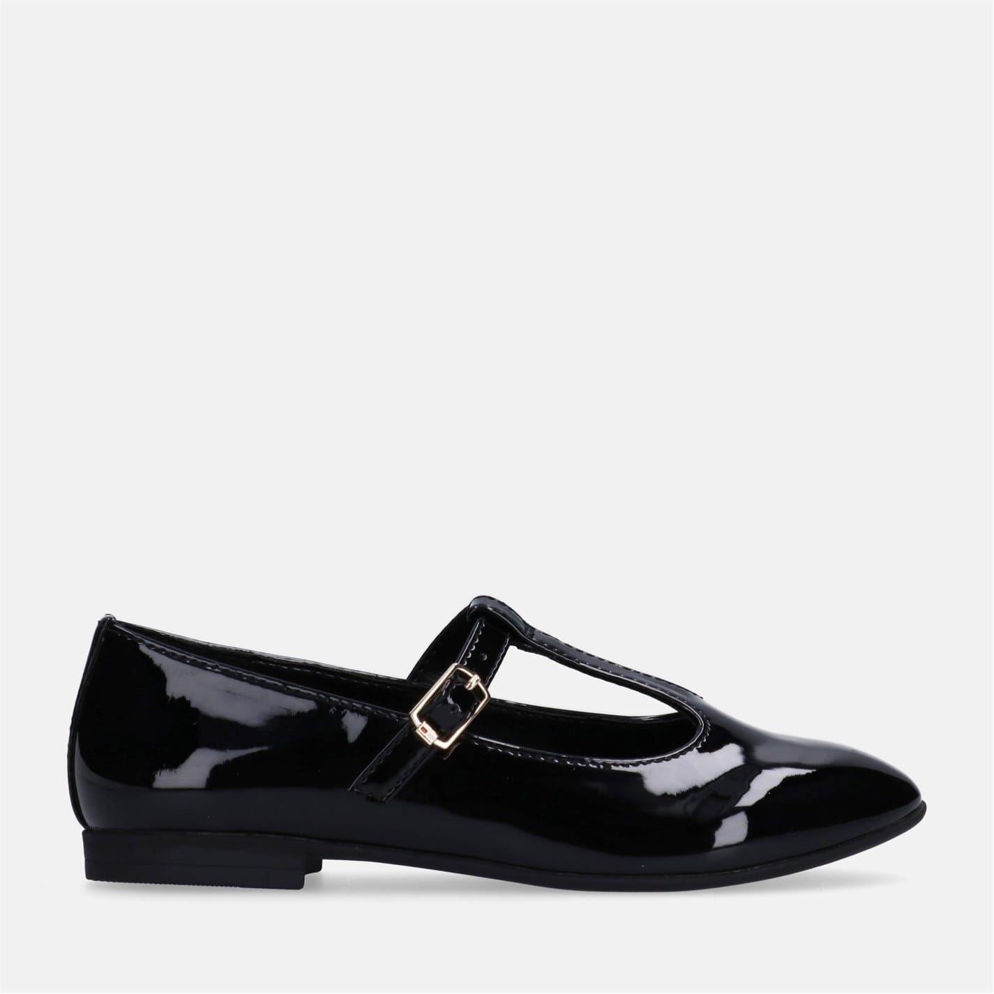 Tommy Hilfiger Ballet Round Toe Flat Heel T-Bar Pumps