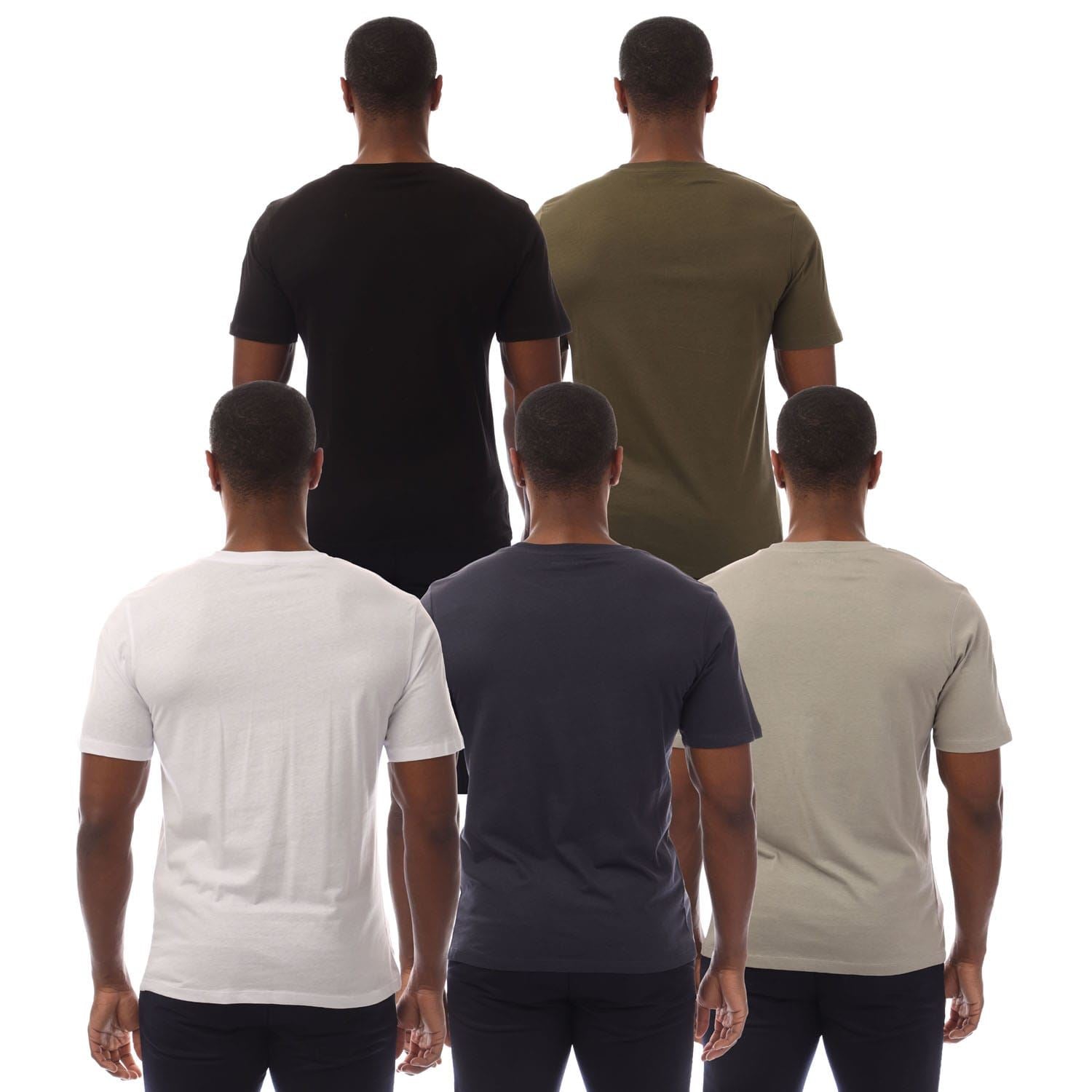 Jack and Jones 5 Pack of Tag T-Shirts