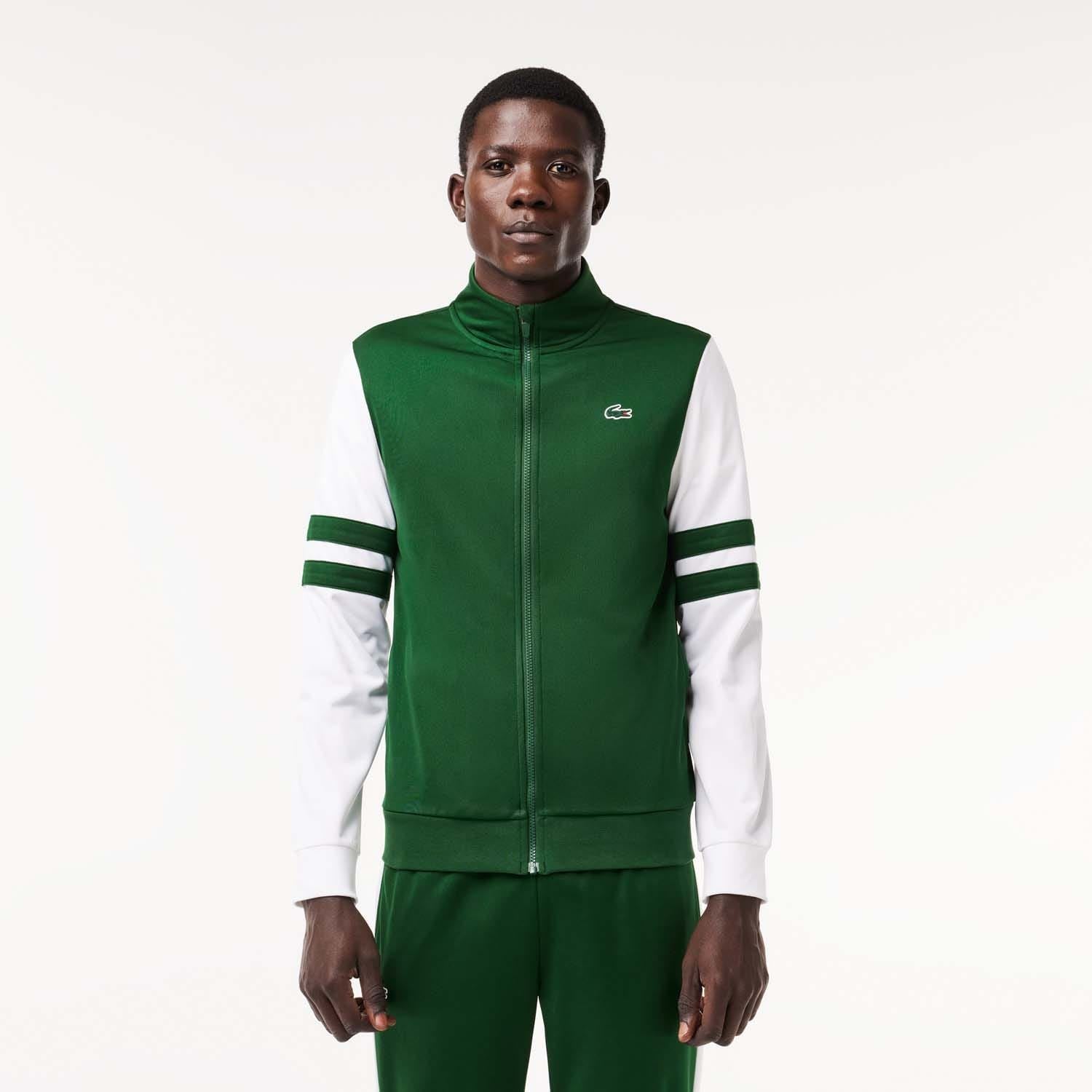 Lacoste Sport Zip Up Stretch Tennis Sweatshirt
