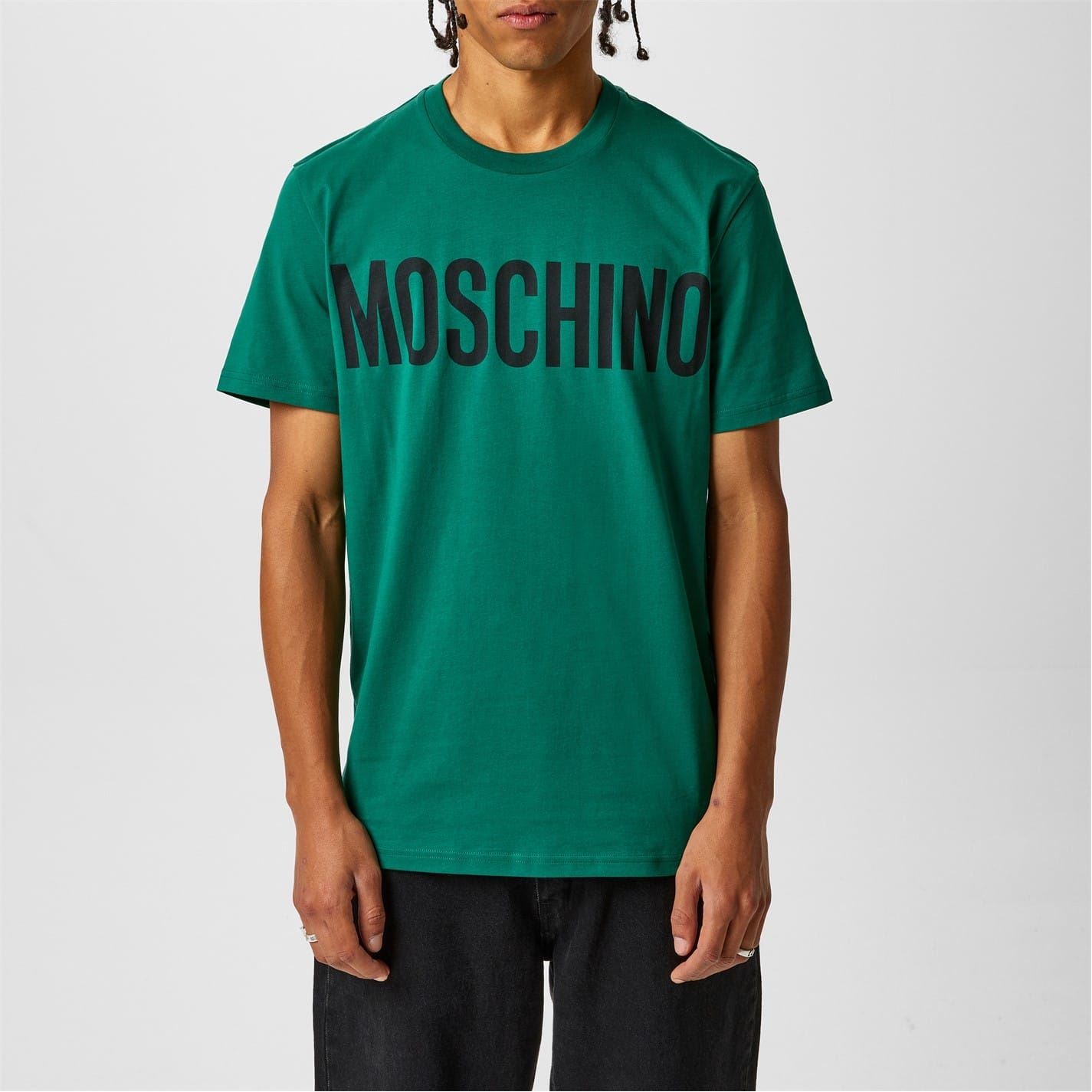 Moschino Regular Fit Contrast Logo T-Shirt