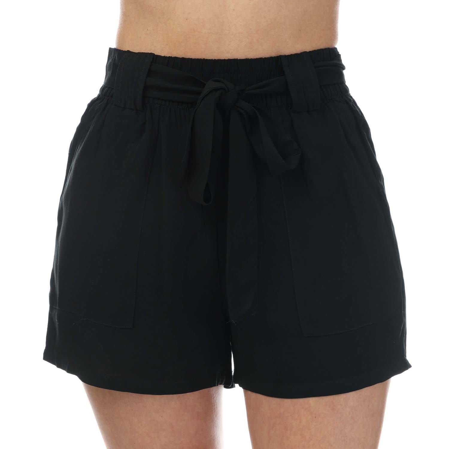 Only Womens Nova Life Talia Tie Front Shorts