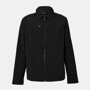 Nicce Solid Patterned Snap Button Zipped Pocket Overshirt