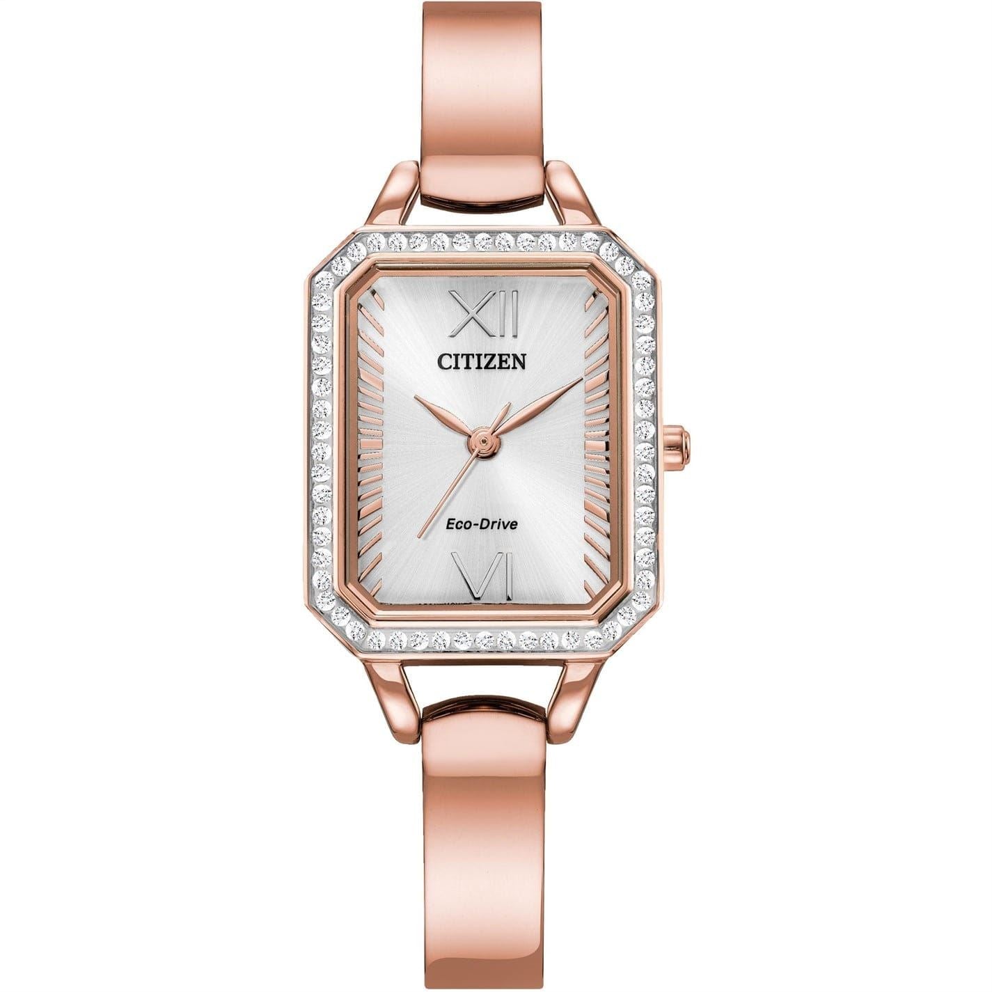 Citizen Drive Crystal Case Stainless Steel Classic Watch