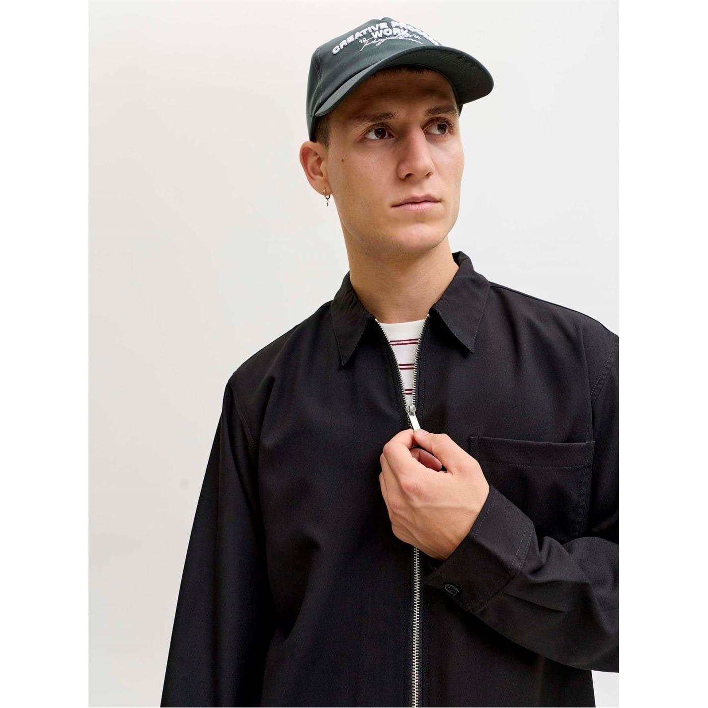 Jack and Jones Mens Party Zip Overshirt
