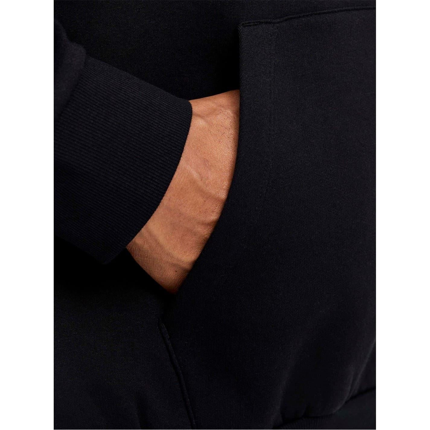 Jack and Jones Logo Hooded Neck Kangaroo Pocket Sweatshirt