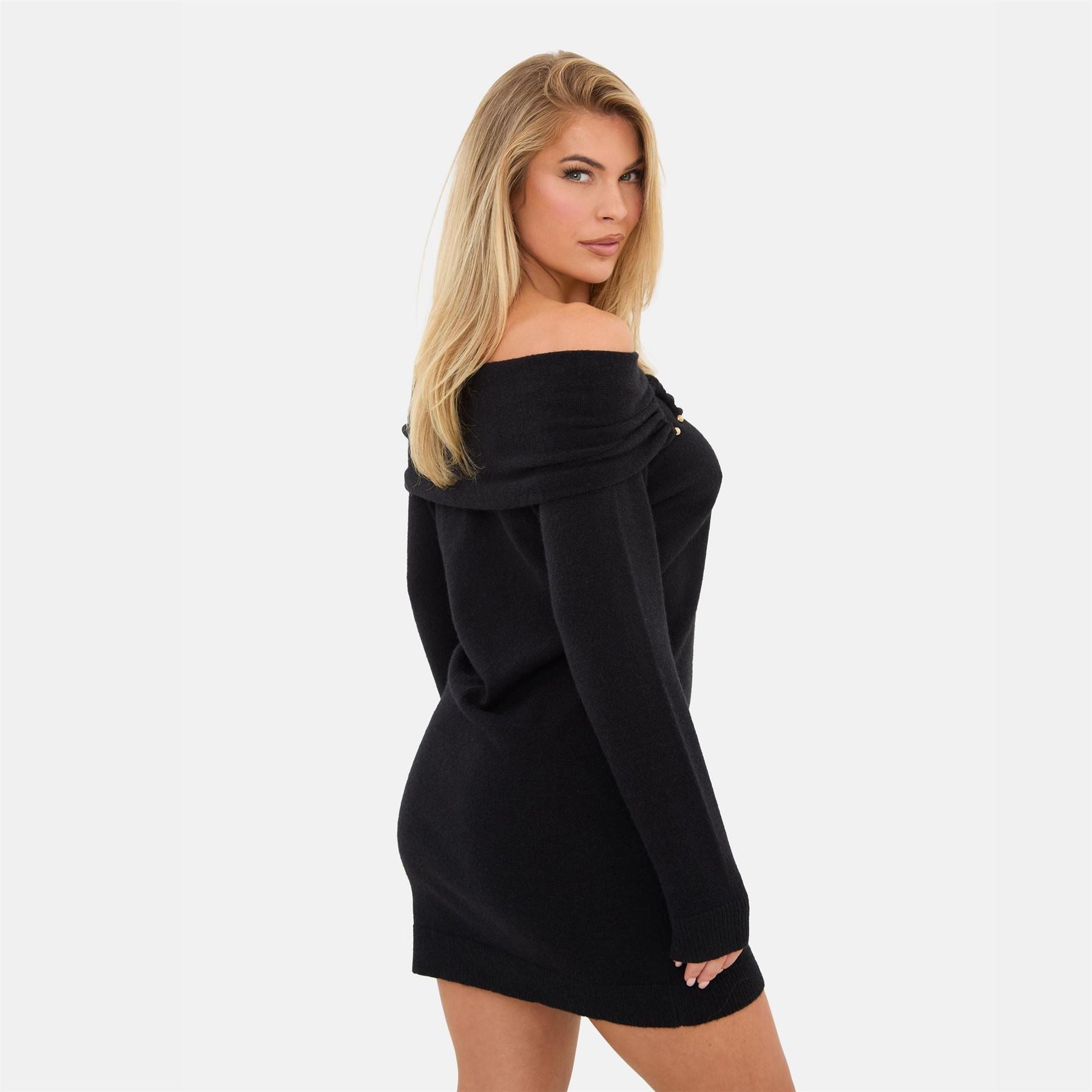 I Saw It First Trim Bardot Mini Dress